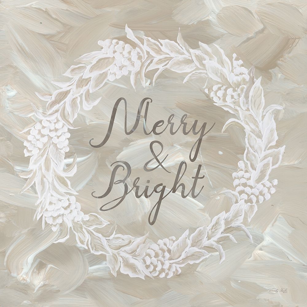 White Whisper Christmas Wreath II art print by Cindy Jacobs for $57.95 CAD