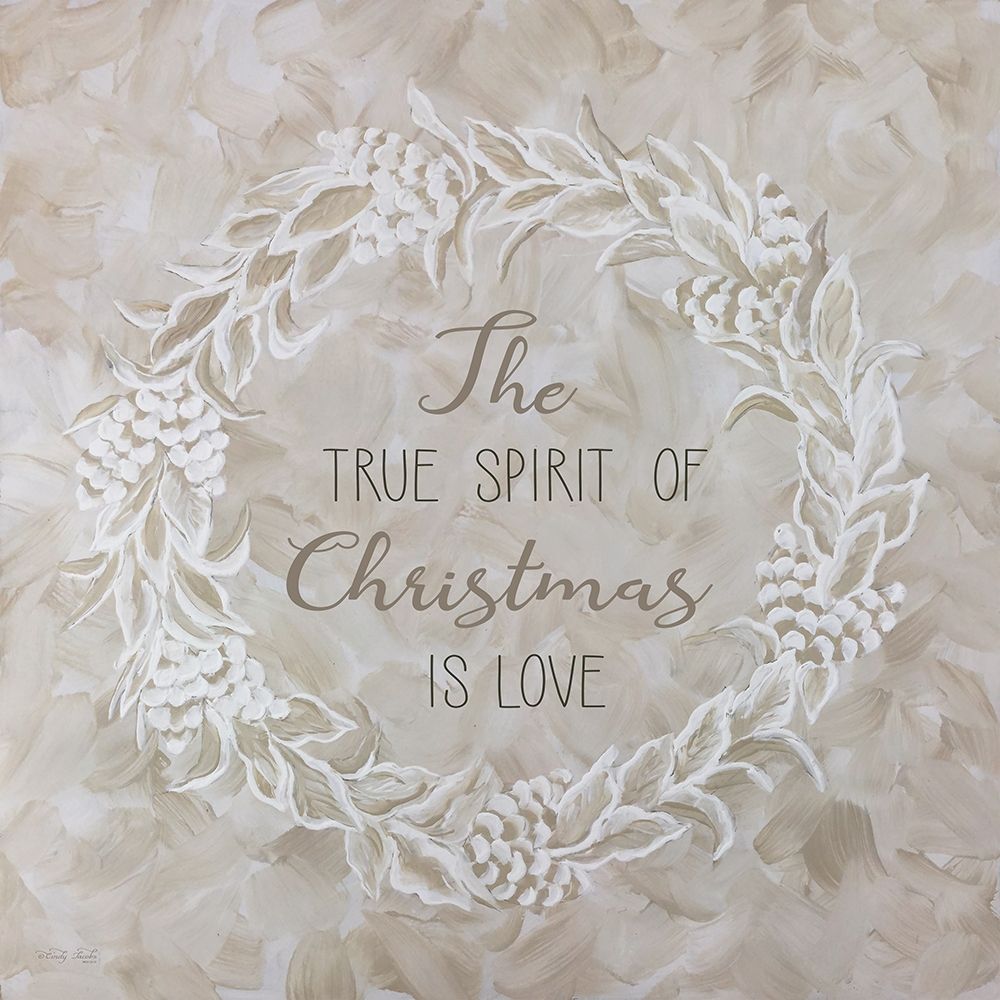 White Whisper Christmas Wreath III art print by Cindy Jacobs for $57.95 CAD