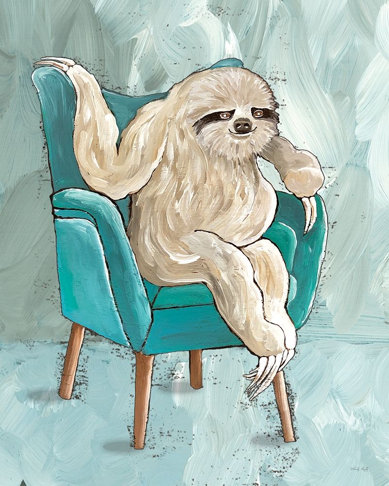 Chill Sloth I art print by Cindy Jacobs for $57.95 CAD