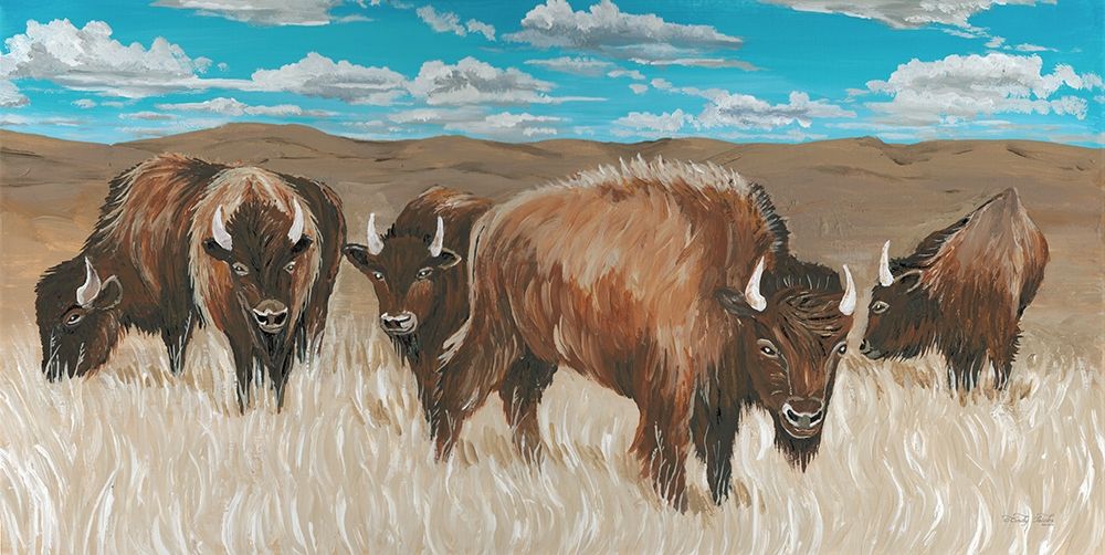 Bison Herd I art print by Cindy Jacobs for $57.95 CAD