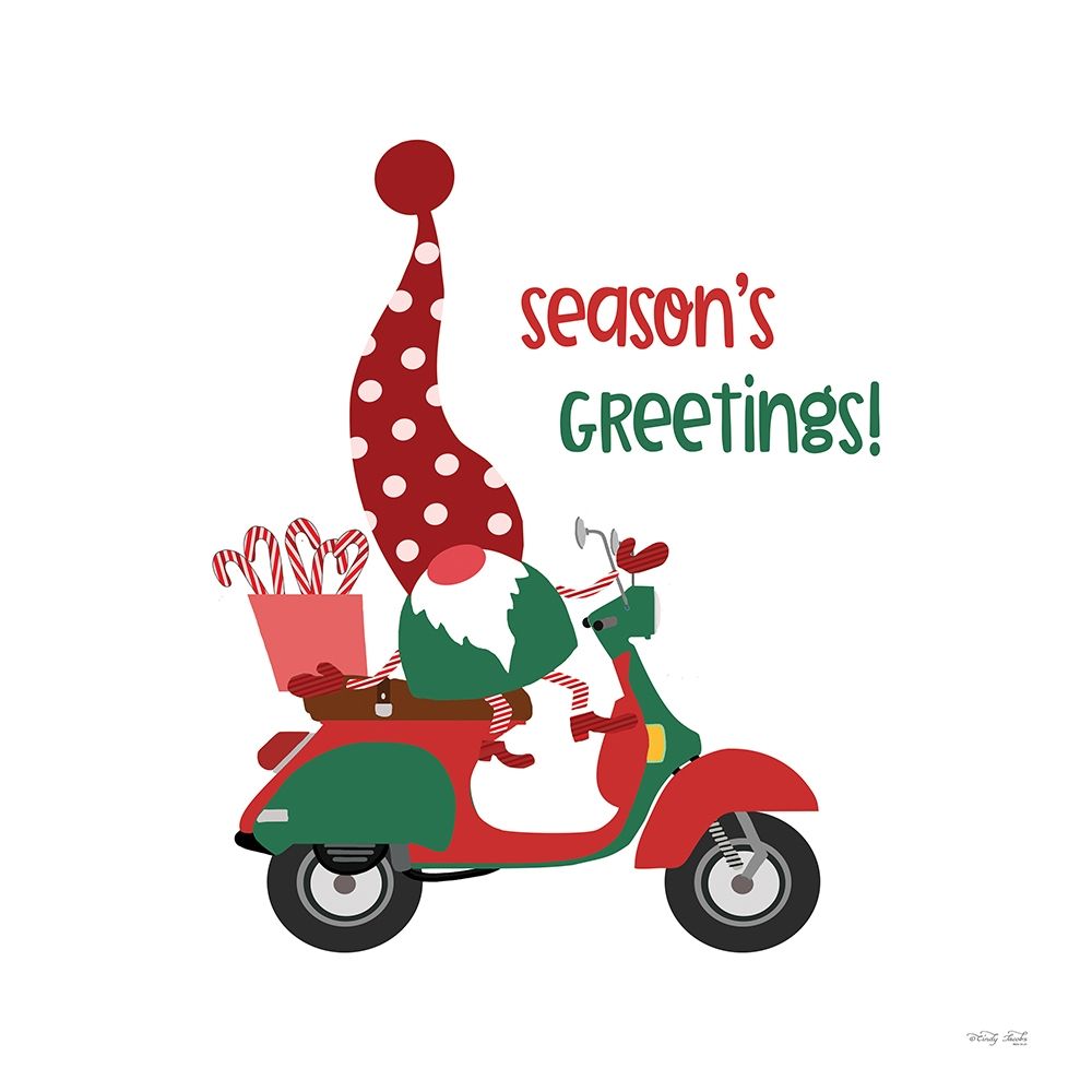 Seasons Greetings Gnome art print by Cindy Jacobs for $57.95 CAD