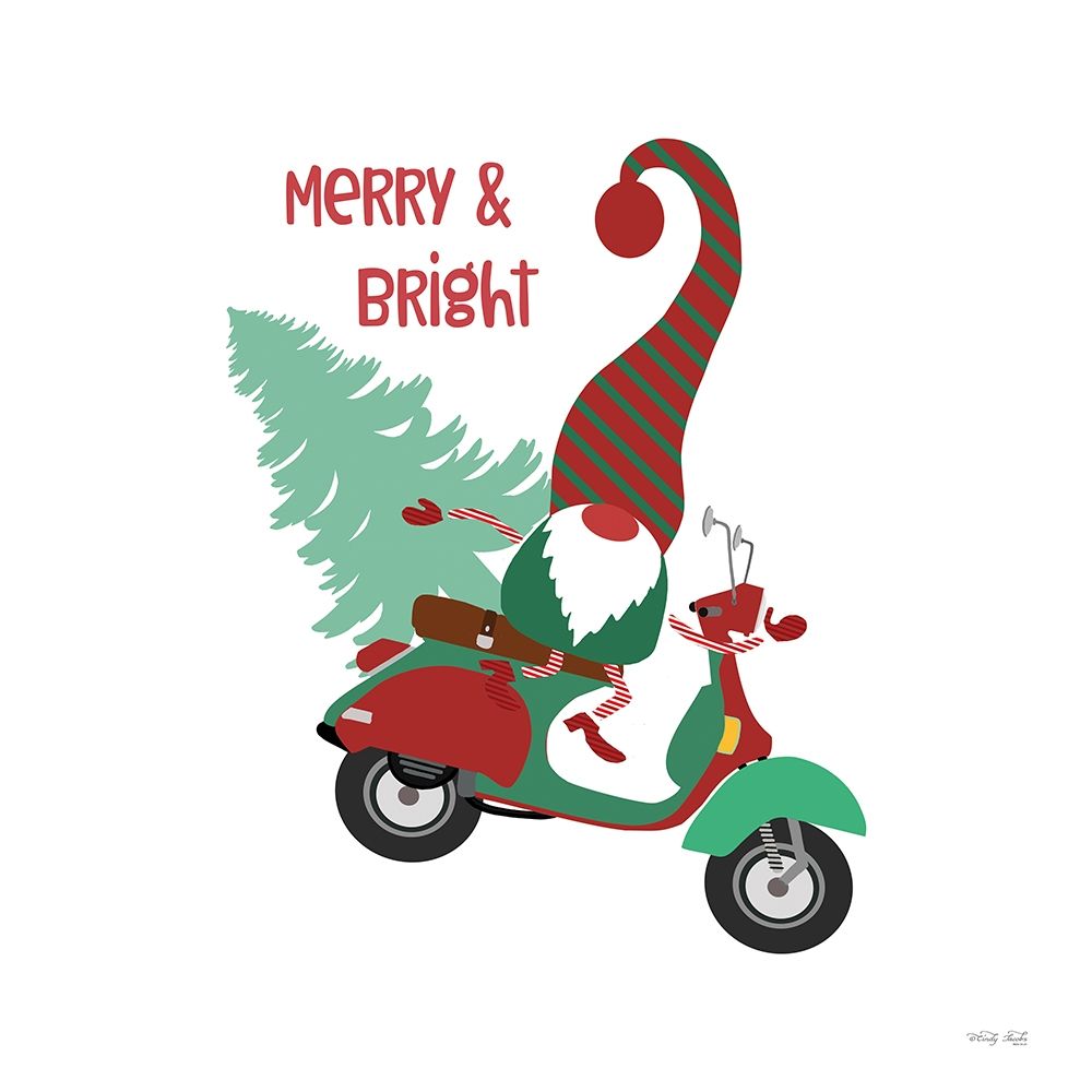 Merry And Bright Gnome art print by Cindy Jacobs for $57.95 CAD