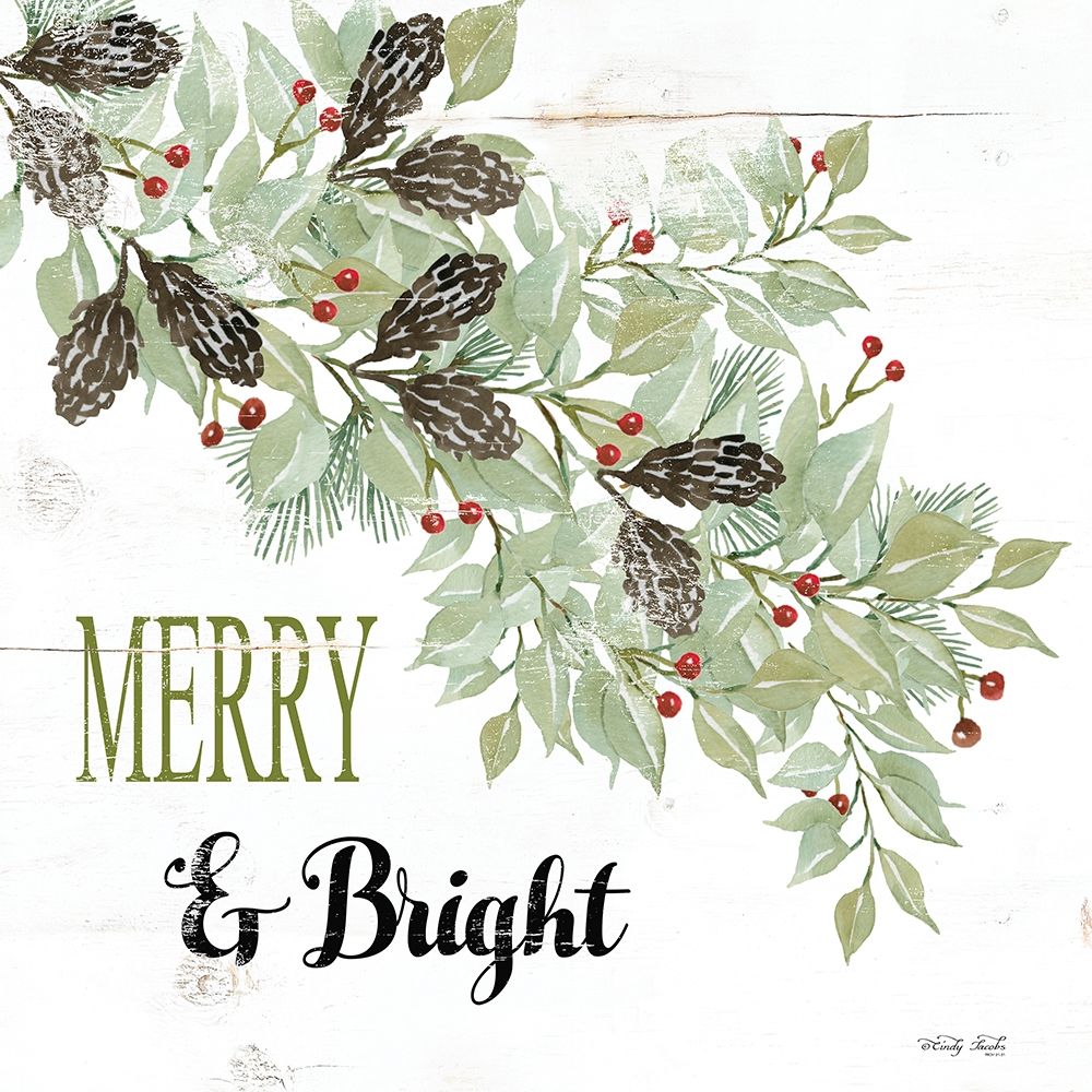 Merry And Bright art print by Cindy Jacobs for $57.95 CAD