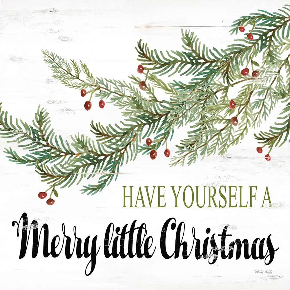 Merry Little Christmas art print by Cindy Jacobs for $57.95 CAD