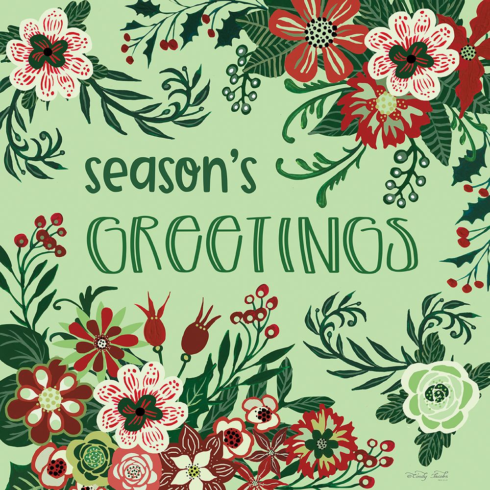 Seasons Greetings art print by Cindy Jacobs for $57.95 CAD