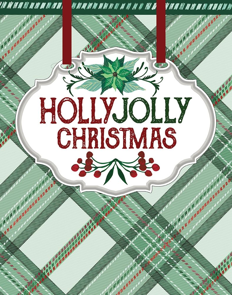 Holly Jolly Christmas  art print by Cindy Jacobs for $57.95 CAD