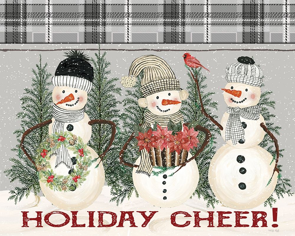 Holiday Cheer Snowmen art print by Cindy Jacobs for $57.95 CAD