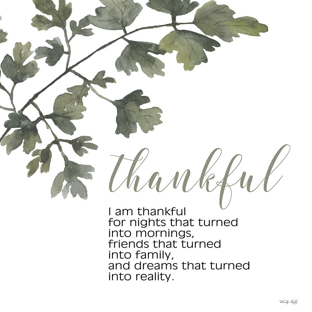 Thankful art print by Cindy Jacobs for $57.95 CAD