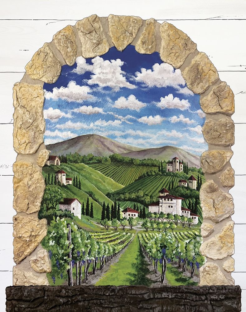 Vineyard Landscape art print by Cindy Jacobs for $57.95 CAD