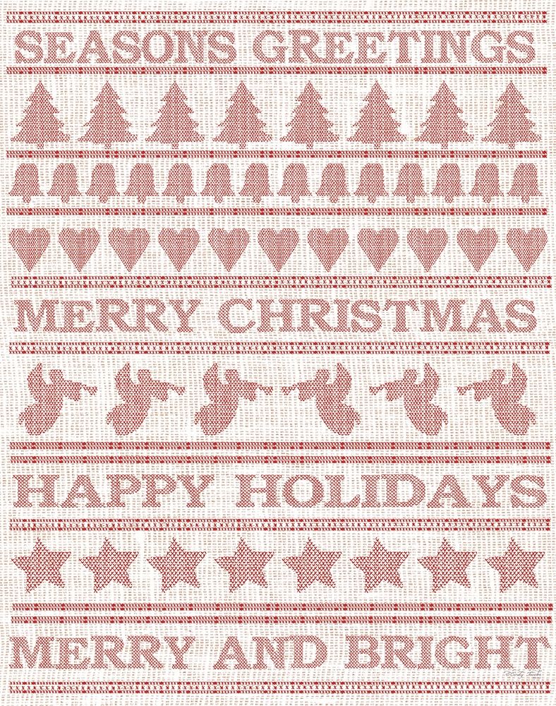 Holiday Sentiments Stitchery I  art print by Cindy Jacobs for $57.95 CAD