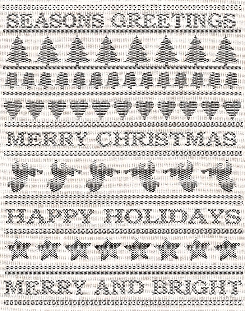 Holiday Sentiments Stitchery II  art print by Cindy Jacobs for $57.95 CAD