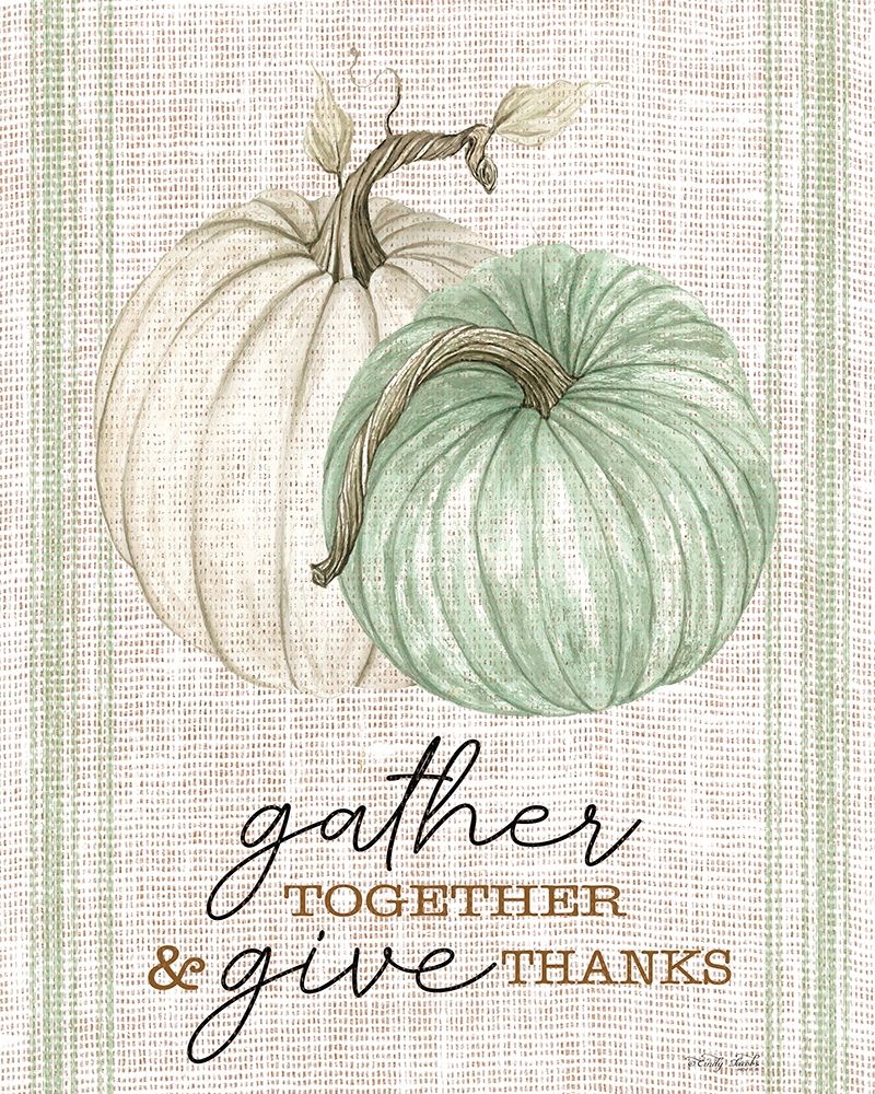 Grain Sack Gather and Give Thanks art print by Cindy Jacobs for $57.95 CAD
