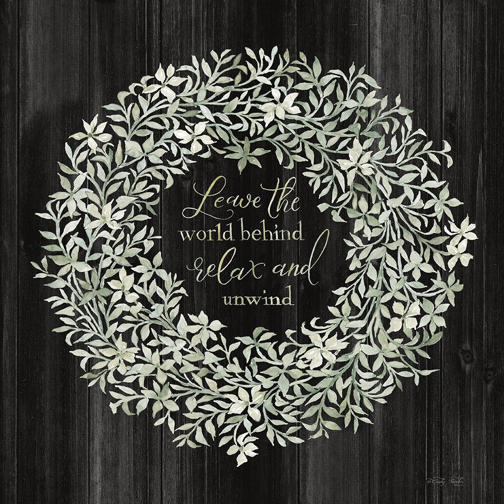 Leave the World Behind Wreath art print by Cindy Jacobs for $57.95 CAD