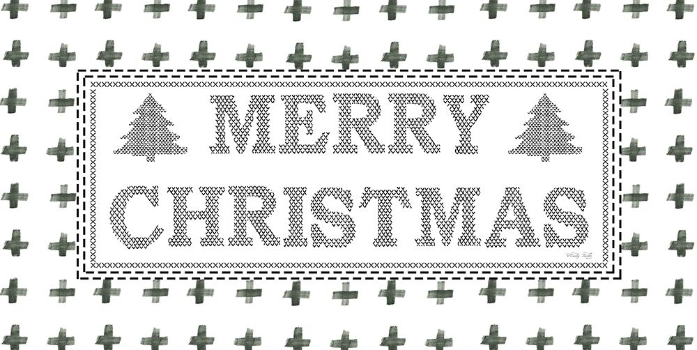 Merry Christmas Stitchery  art print by Cindy Jacobs for $57.95 CAD