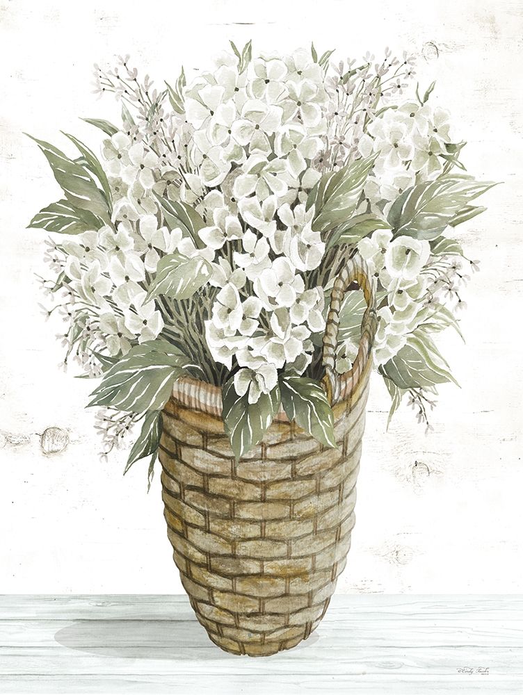 Hydrangea Basket    art print by Cindy Jacobs for $57.95 CAD