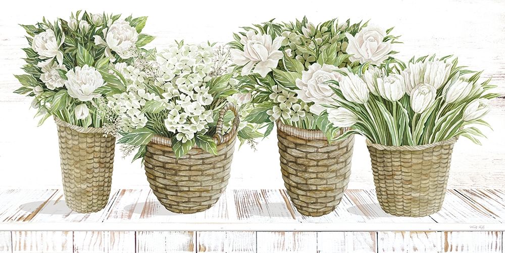 Floral Baskets art print by Cindy Jacobs for $57.95 CAD