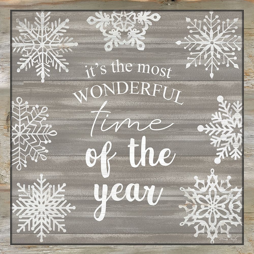 Wonderful Time of the Year Snowflakes art print by Cindy Jacobs for $57.95 CAD