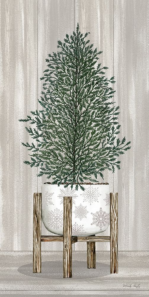 Potted Tree I art print by Cindy Jacobs for $57.95 CAD