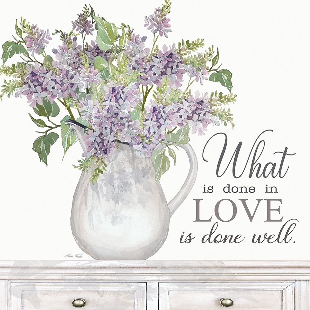 What is Done in Love art print by Cindy Jacobs for $57.95 CAD