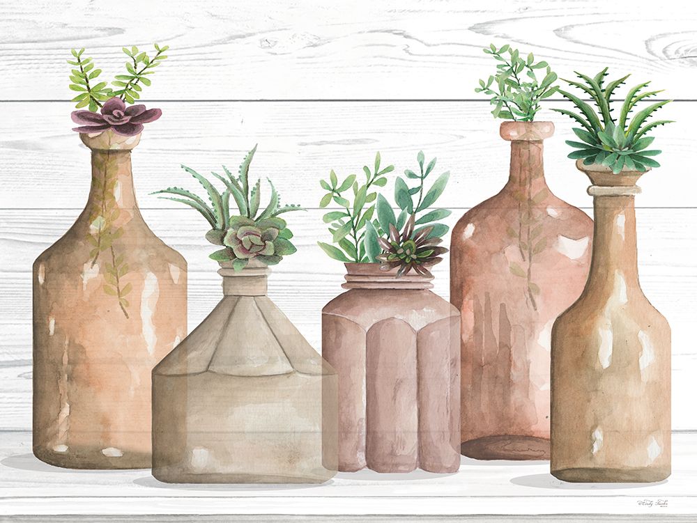 Botanical Terra Cotta II art print by Cindy Jacobs for $57.95 CAD