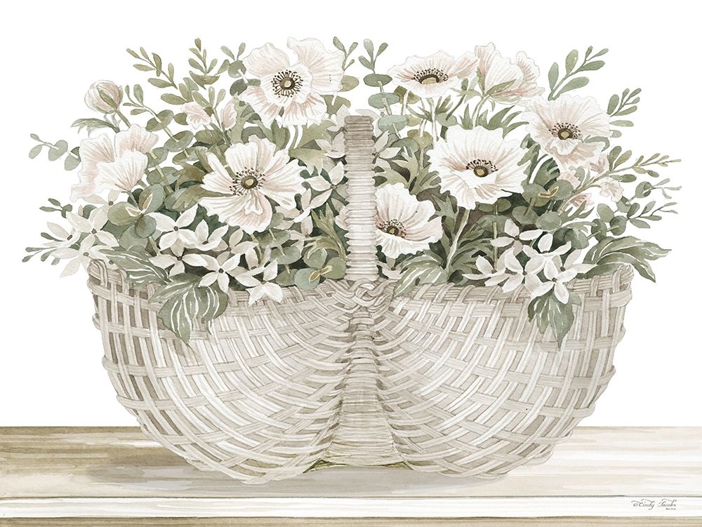 Basket of Poppies art print by Cindy Jacobs for $57.95 CAD