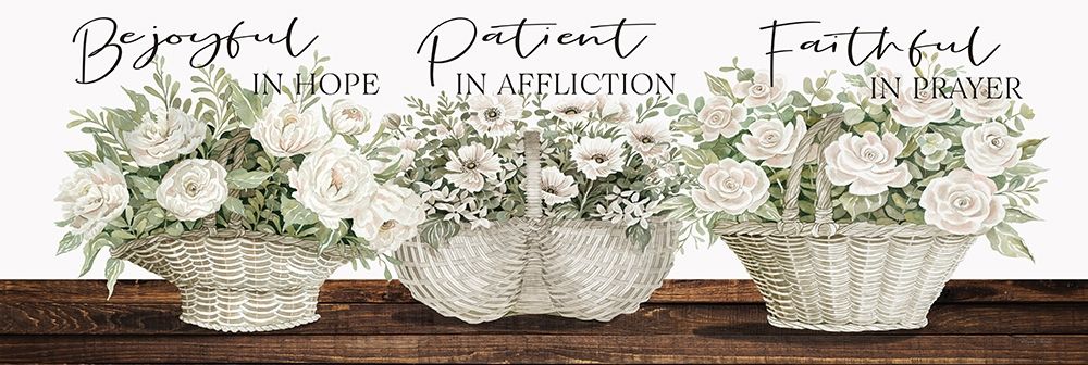 Be Joyful Patient Faithful art print by Cindy Jacobs for $57.95 CAD