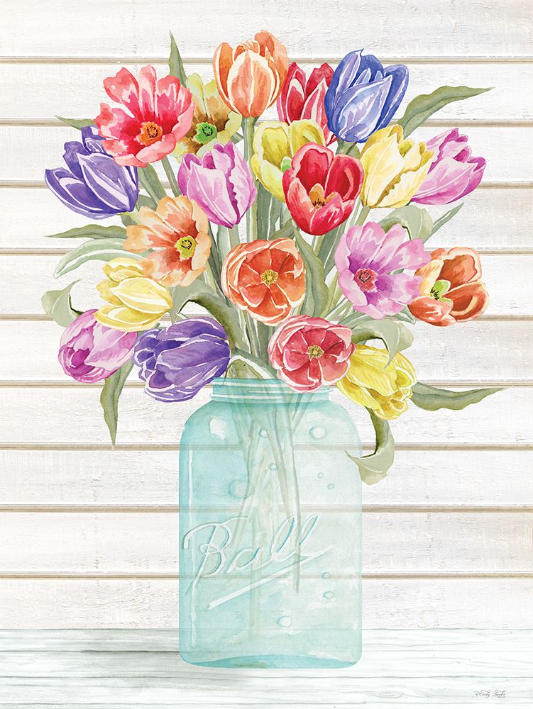 Farmhouse Tulips art print by Cindy Jacobs for $57.95 CAD