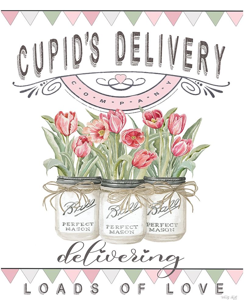 Cupids Delivery Tulips art print by Cindy Jacobs for $57.95 CAD