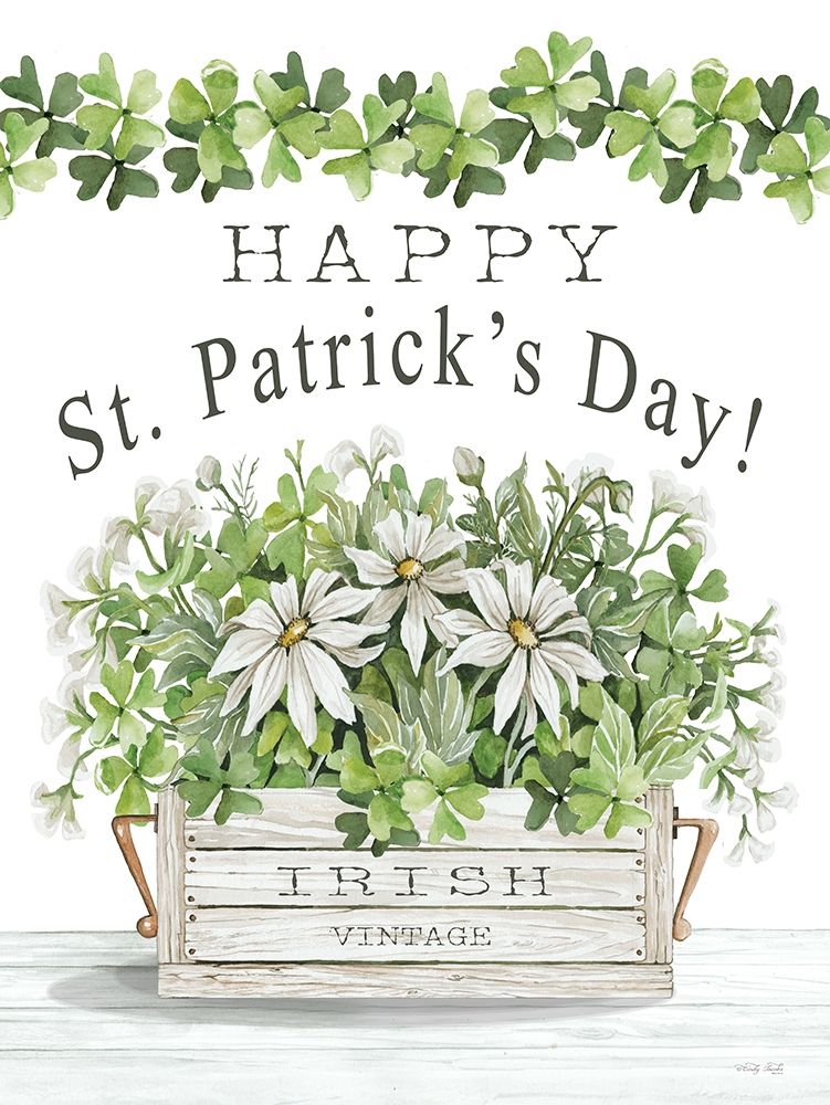 Happy St. Patricks Day Flowers art print by Cindy Jacobs for $57.95 CAD