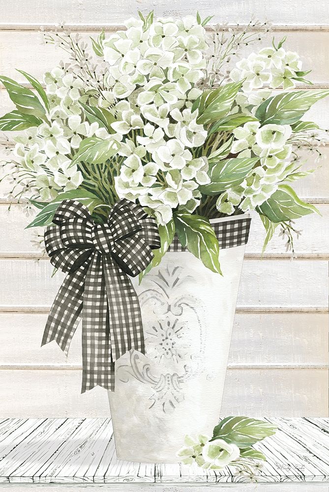 White Hydrangeas art print by Cindy Jacobs for $57.95 CAD