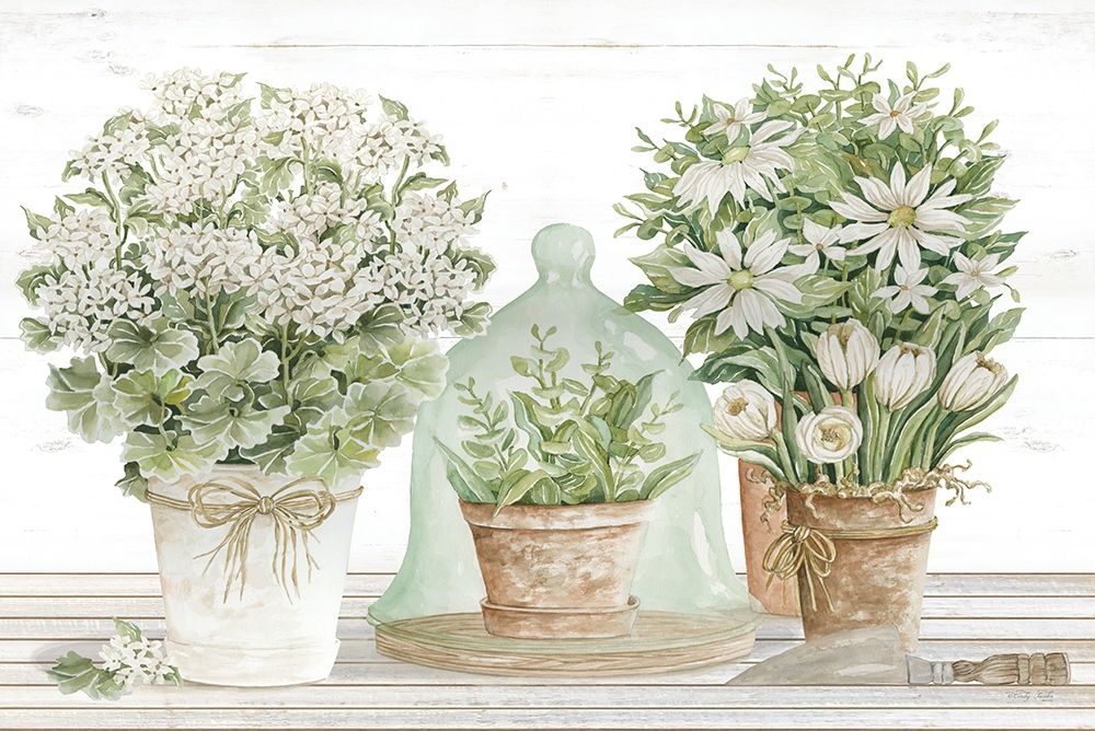 Potting Table art print by Cindy Jacobs for $57.95 CAD