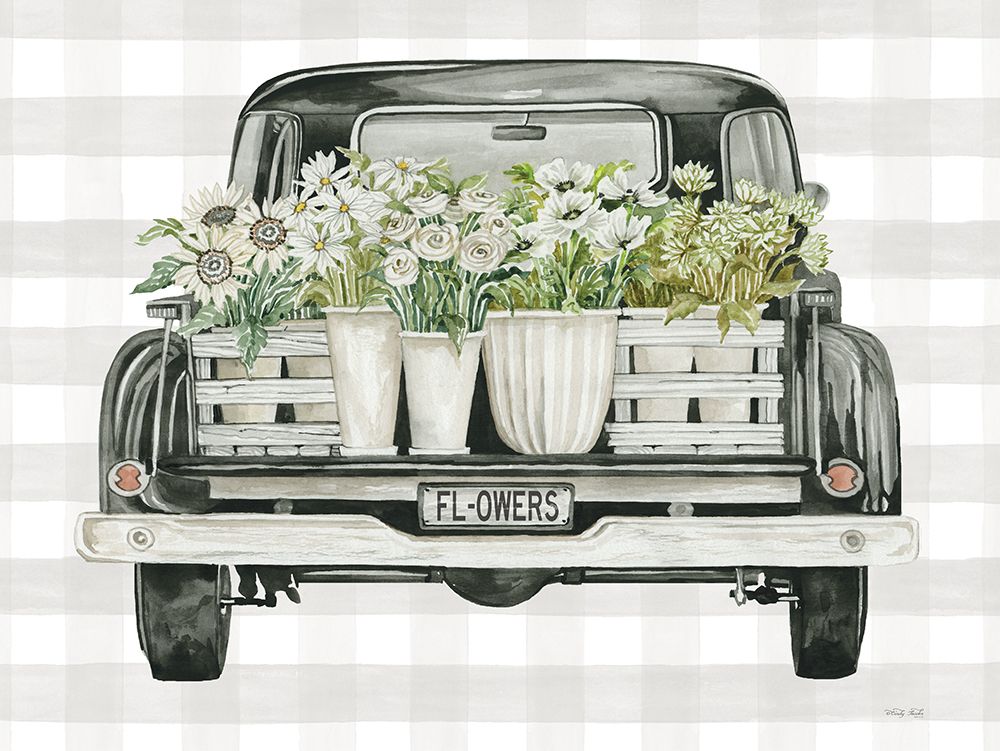 Flower Lovers Truck art print by Cindy Jacobs for $57.95 CAD