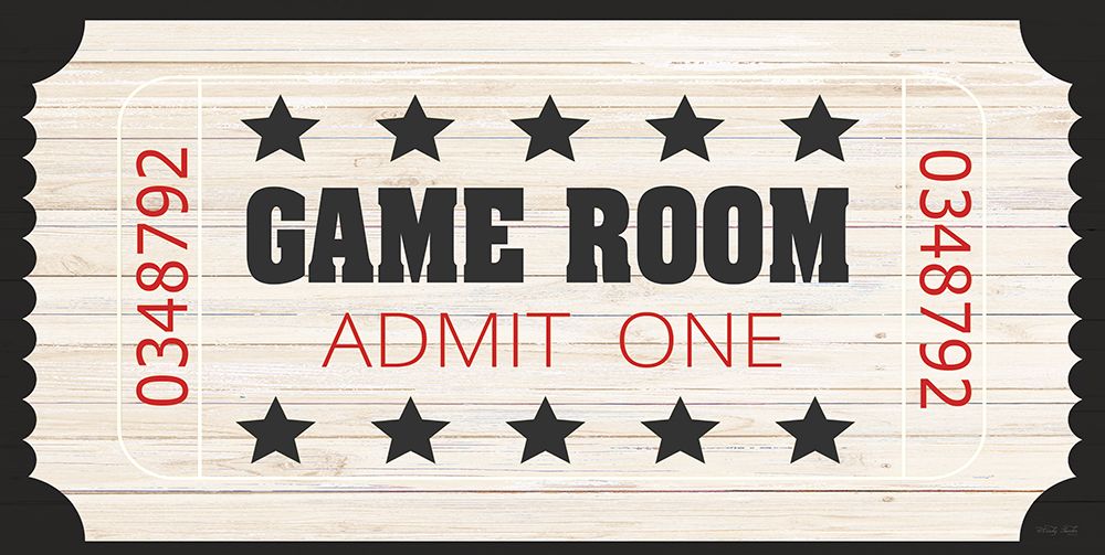 Game Room Ticket art print by Cindy Jacobs for $57.95 CAD