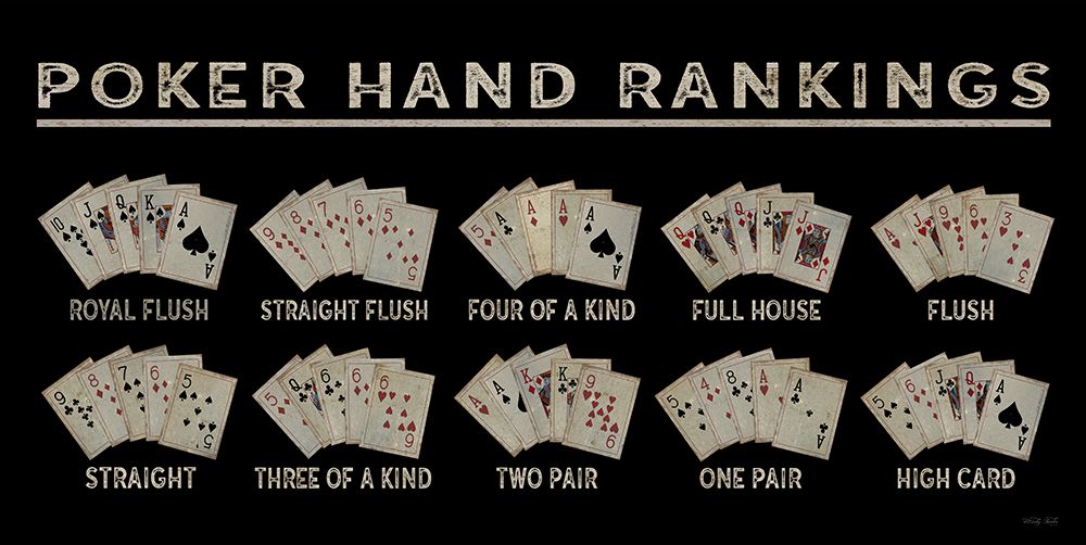 Poker Hand Ranking art print by Cindy Jacobs for $57.95 CAD
