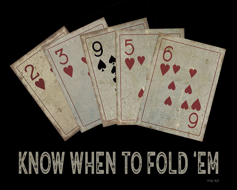 Know When to Fold em art print by Cindy Jacobs for $57.95 CAD