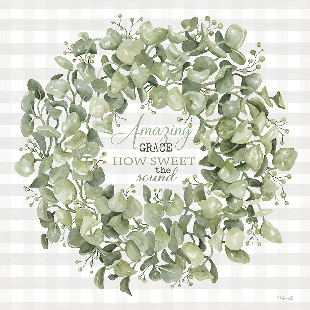 Amazing Grace Wreath art print by Cindy Jacobs for $57.95 CAD