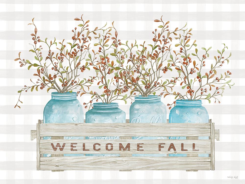 Welcome Fall Jars art print by Cindy Jacobs for $57.95 CAD