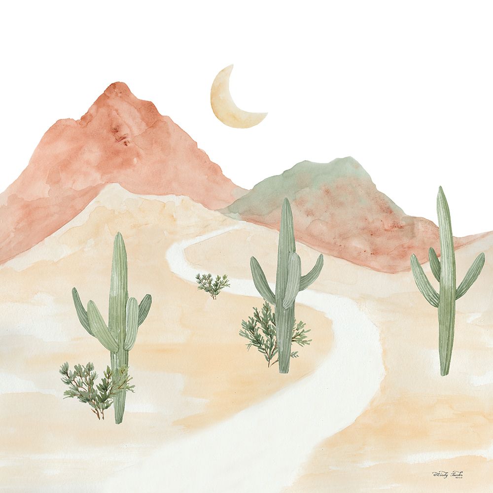 Desert Moon I art print by Cindy Jacobs for $57.95 CAD