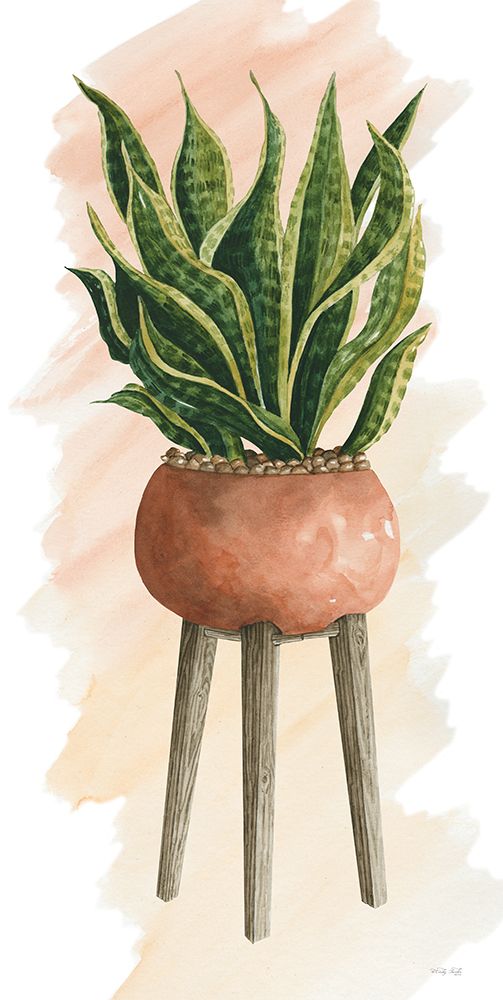 Plant Stand Pot of Flowers II art print by Cindy Jacobs for $57.95 CAD