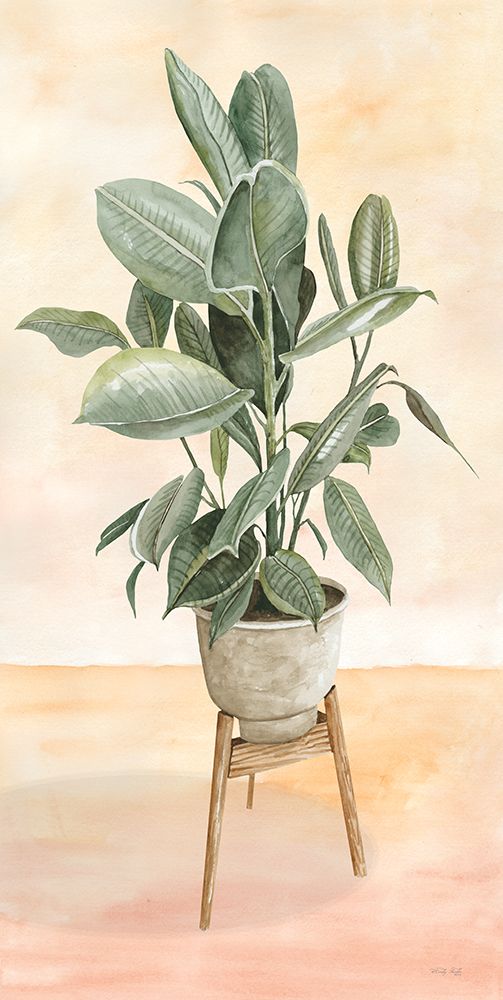 Plant Stand Pot of Flowers IV art print by Cindy Jacobs for $57.95 CAD