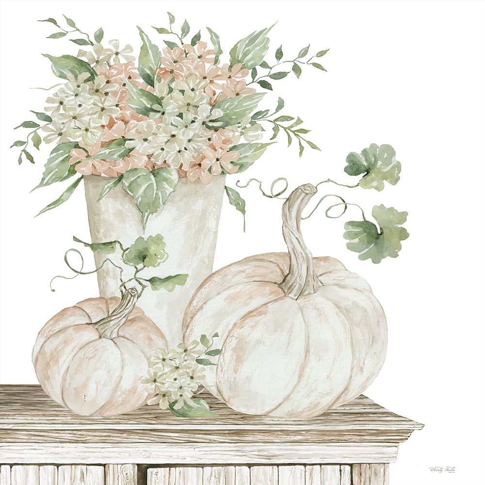 Autumn Floral art print by Cindy Jacobs for $57.95 CAD