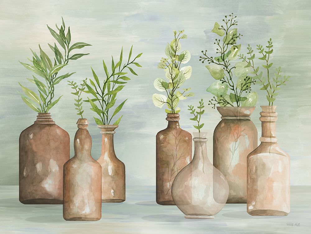 Greenery in Bottles II art print by Cindy Jacobs for $57.95 CAD