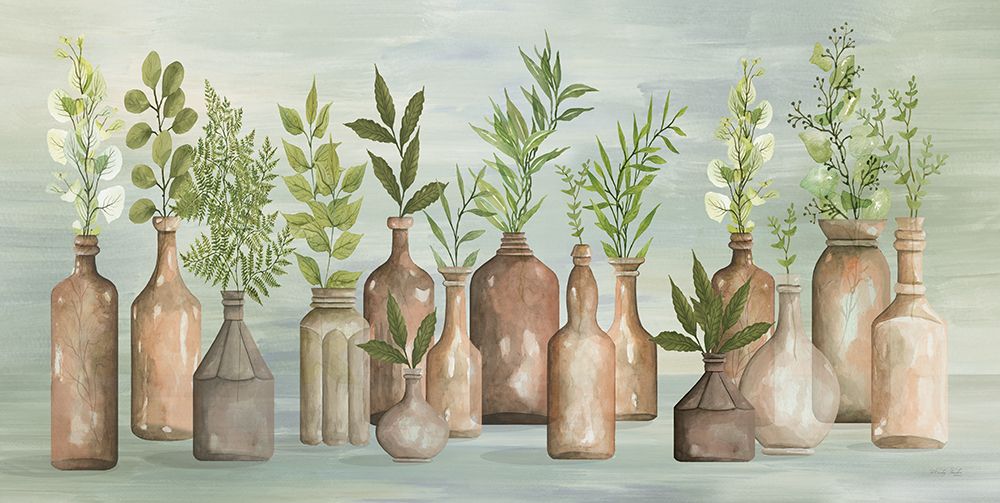 Greenery in Bottles III art print by Cindy Jacobs for $57.95 CAD
