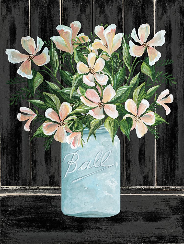 Farmhouse Flowers I art print by Cindy Jacobs for $57.95 CAD