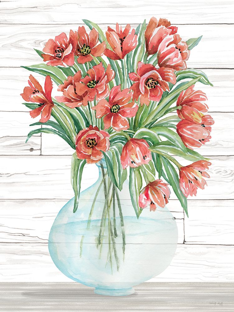 Farmhouse Flowers III art print by Cindy Jacobs for $57.95 CAD