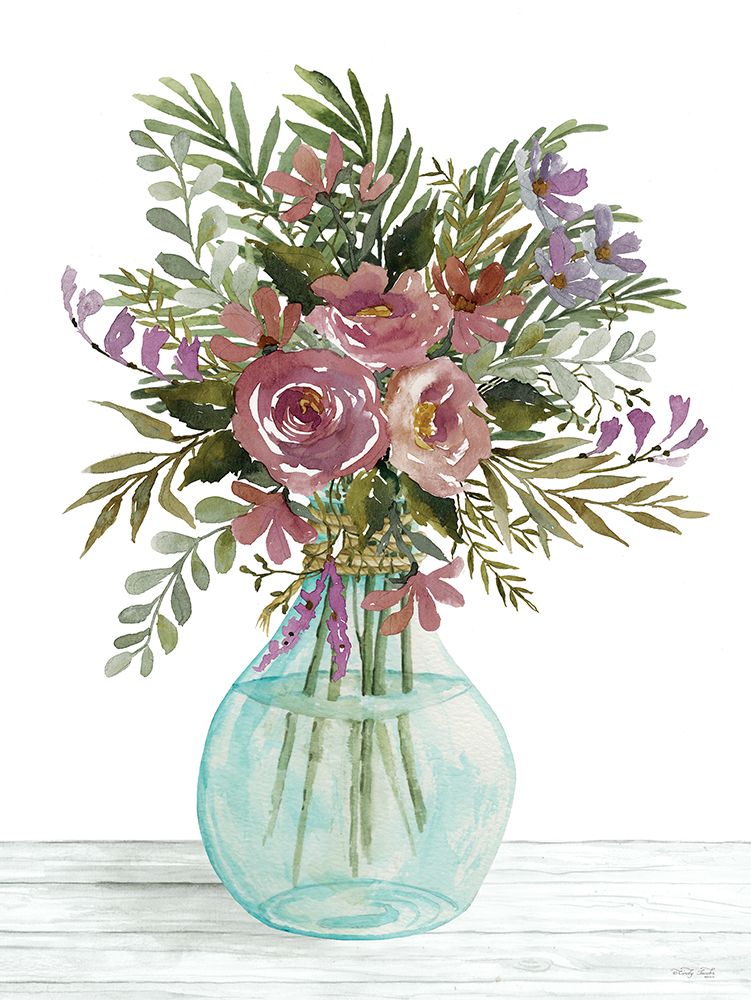 Purple Blush Bouquet I art print by Cindy Jacobs for $57.95 CAD
