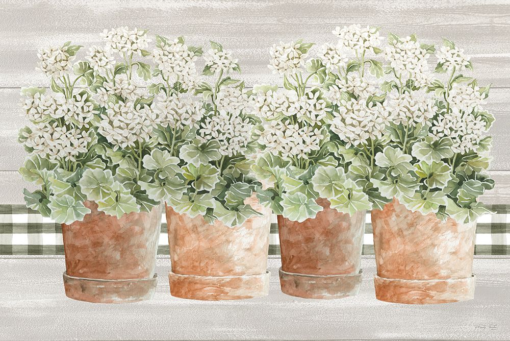 Welcoming Geraniums II art print by Cindy Jacobs for $57.95 CAD