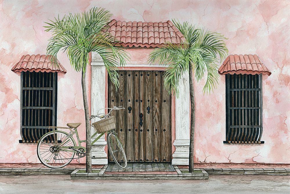 Palms and Bike art print by Cindy Jacobs for $57.95 CAD