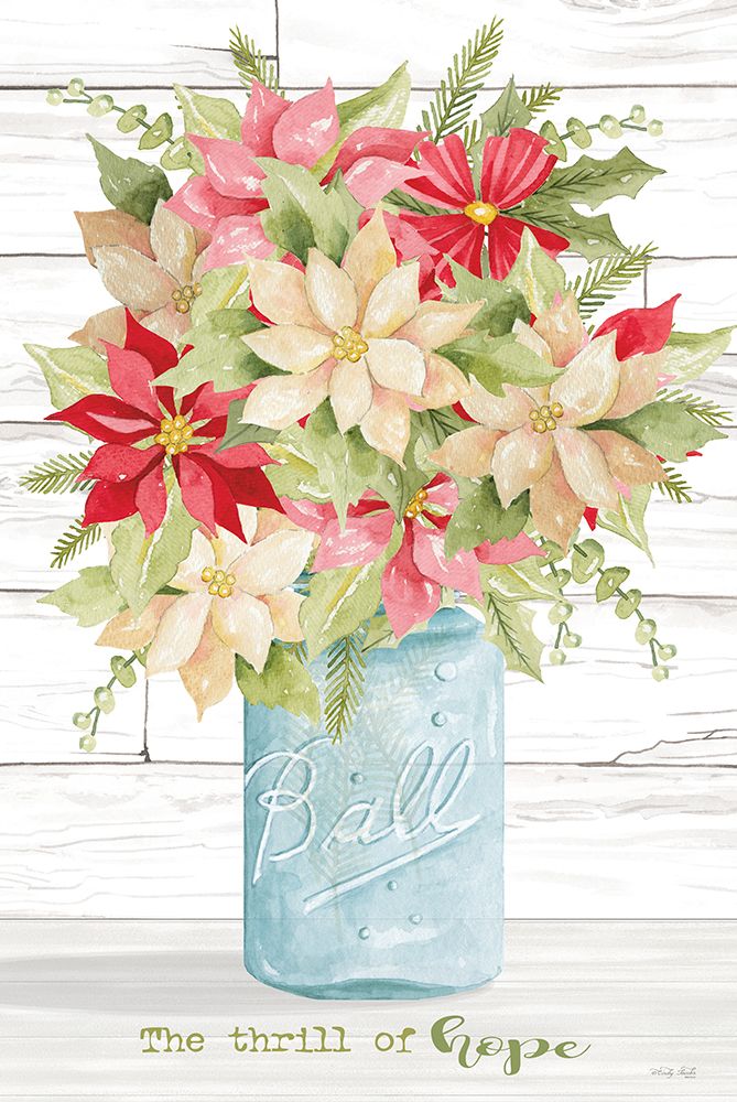 The Thrill of Hope Poinsettias art print by Cindy Jacobs for $57.95 CAD
