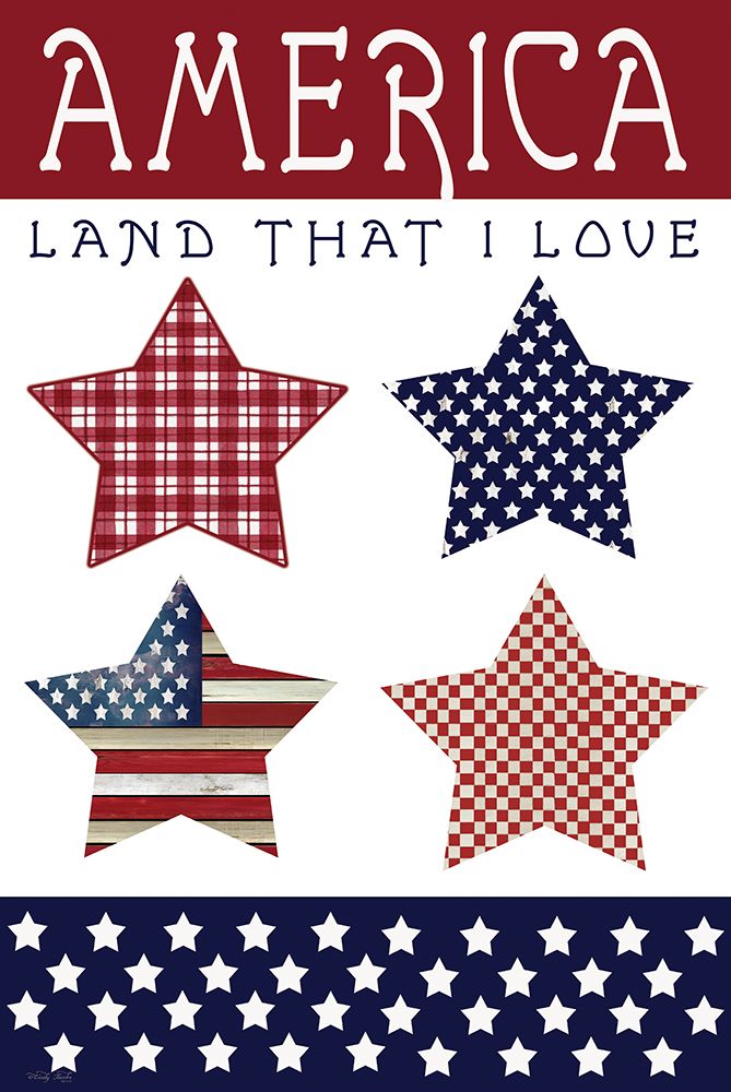 Stars of America art print by Cindy Jacobs for $57.95 CAD